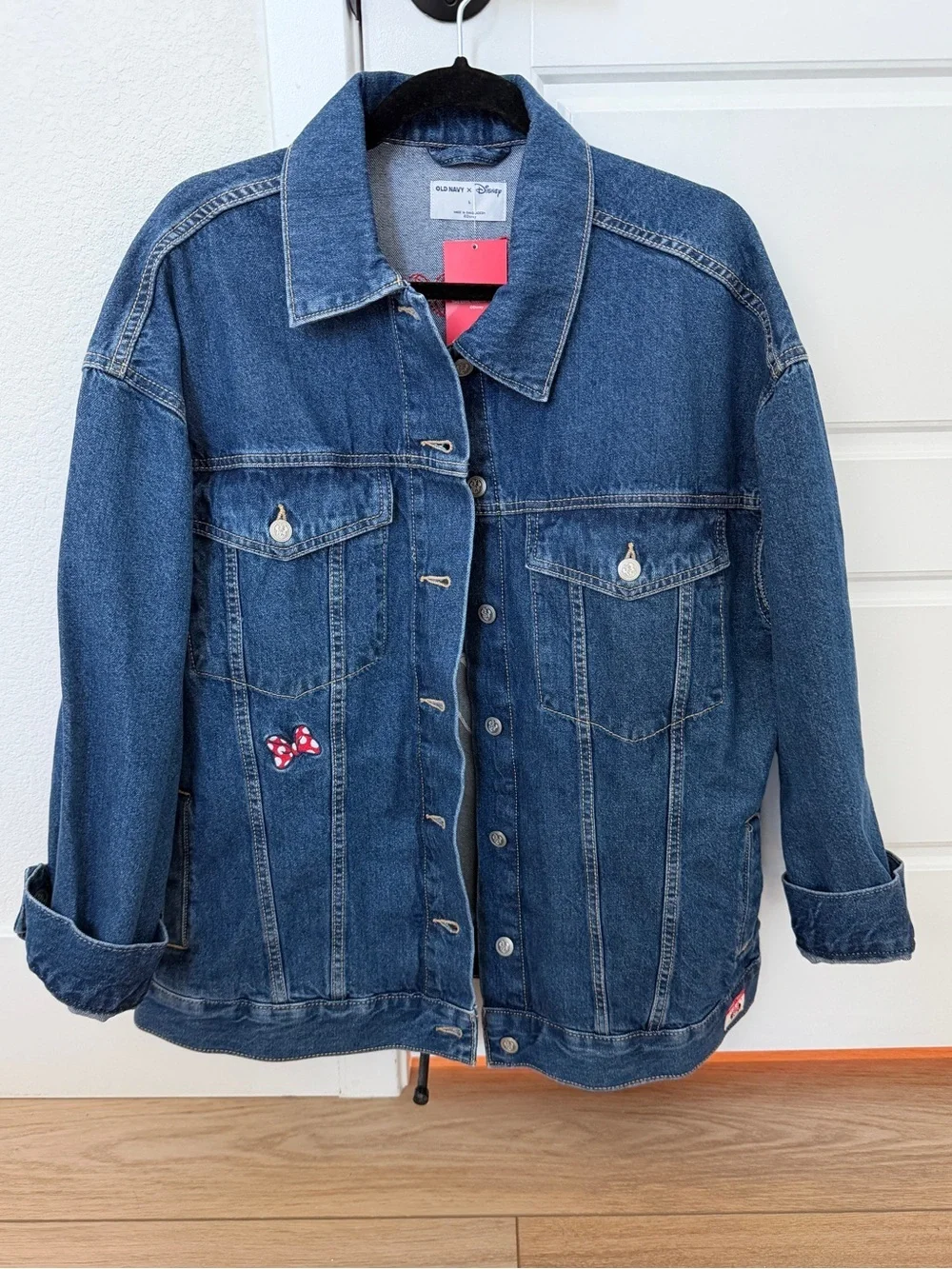 NWT! Old Navy Disney Minnie Mouse Denim jacket L